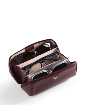 Estojo para Óculos de Sol em Pele Rosewood | Acessórios | TUMI