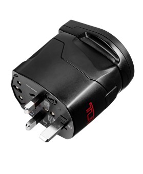 Adaptador Elétrico c/ Proteção Terra Preto - Tumi Electronics - Tumi