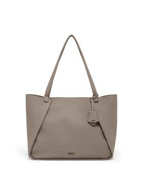 Bolsa de Ombro de Senhora Valorie em Pele Taupe | Georgica | Tumi Bolsas de Senhora