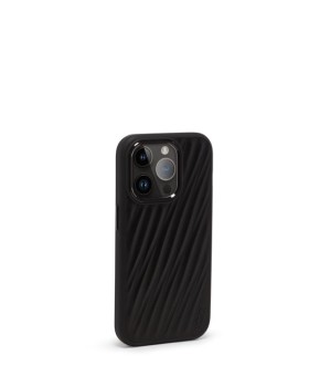 Capa para Iphone 15 Pro em Pele Preta | Mobile Covers | Tumi