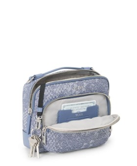 Bolsa Tiracolo de Senhora Teghan Azul Ganga | Voyageur | Tumi