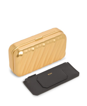 Clutch Minaudiere em Alumínio Dourada | 19 Degree Aluminium | Tumi