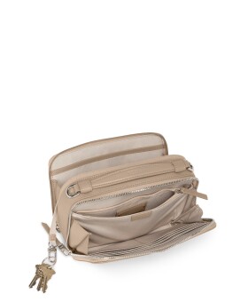 Bolsa de Senhora Tiracolo em Pele Myla Bege | Voyageur  | Tumi