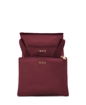 Bolsa de Ombro Pequena Just in Case® Vinho | Voyageur | TUMI