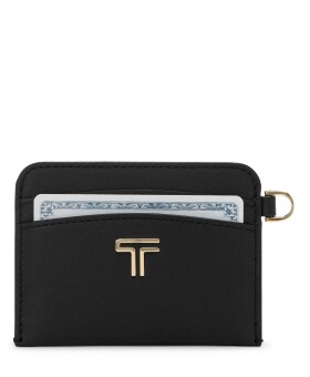 Porta-Cartões em Couro Preto/Dourado | Belden SLG | Tumi Carteiras