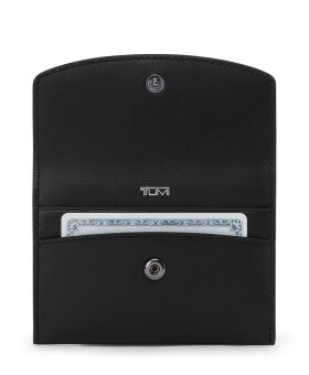 Porta-Cartões com aba em Couro Preto | Belden SLG | Tumi Carteiras