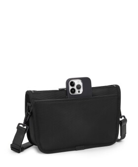 Bolsa de Tiracolo/Clutch Preta - Alpha 4 - Tumi