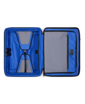 Mala para Viagens Curtas 66cm Expansível com Duplo Acesso Preta/Azul - Alpha 4 - Tumi